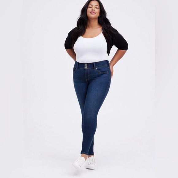 Torrid | Women’s Plus Size Blue Knit Shrug | 2X - Picture 2 of 7